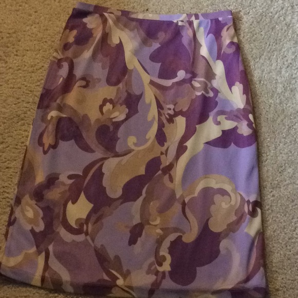 Express purple patterned skirt size XS - Picture 1 of 5
